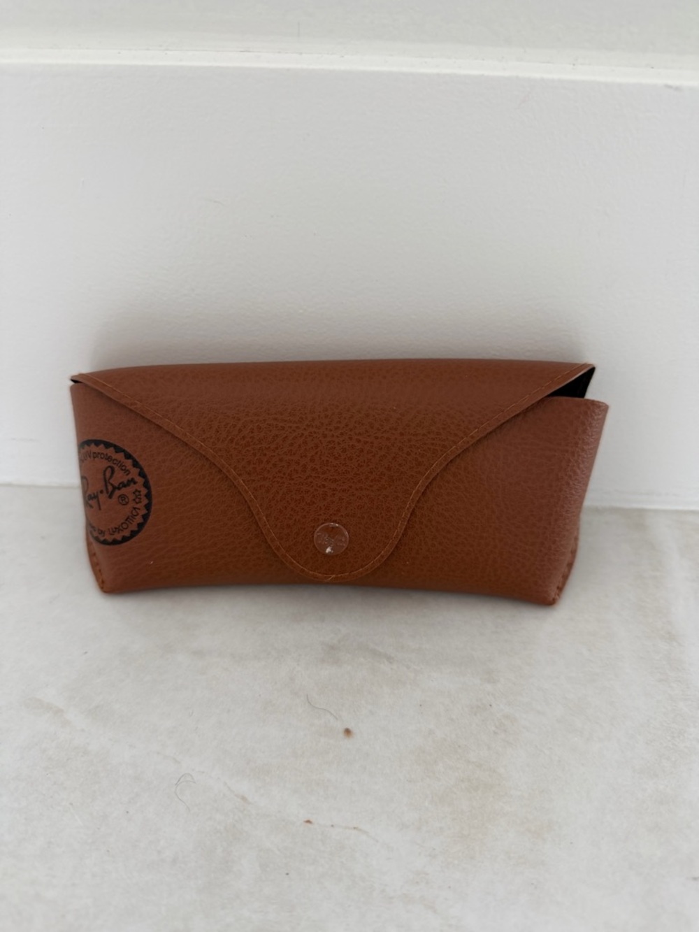 Ray-Ban Brown Glass Sunglass Eyeglass Case